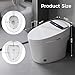 Bidet Toilet, One Piece Toilet with Tankless, Heated Toilet Seat, Bidet Warm Water, Dryer, Foot Sensor Operation, Auto Toilet Flushing