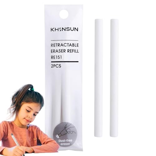 XIAYANG Eraser Pen, Refillable Creative Push Pen Rubber, Easy to Use School Supplies Home Study Stationery for Painting Learning