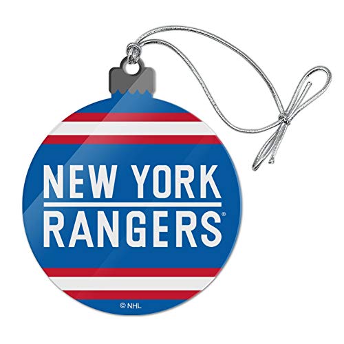GRAPHICS & MORE NHL New York Rangers Logo Acrylic Christmas Tree Holiday Ornament
