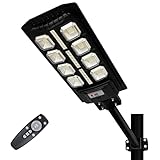 300W Solar Street Lights Outdoor Lamp, IP67 Waterproof,Light Control,Dusk to Dawn Security Led Flood...