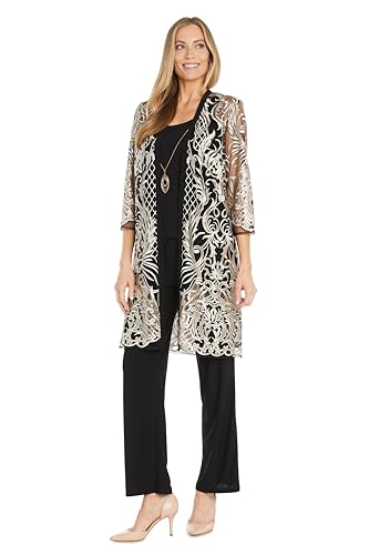 Image of R&M Richards Women's Threaded Charm Sequin Set
