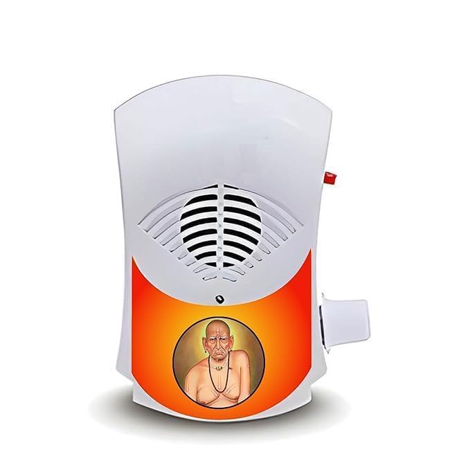 NSE Shri Swami Samarth Jai Jai Swami Samartha Hindu Religious Continuous Mantra Chanting Bell Spiritual Devotional Bell Plug N Play Spiritual Chanting with Electric LED Light SS-1 (White)-image-31