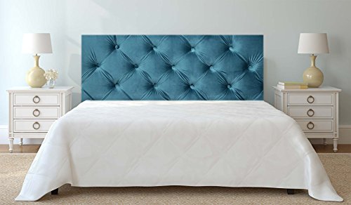 Testiera Letto Cartone Ecologico Cantos stampate Textura Capitone Blu | disponibile in diverse misure | testiera leggero, elegante, e resistente económico 100x60cm
