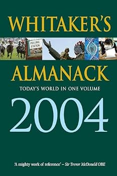 Hardcover Whitaker's Almanac 2004 Book