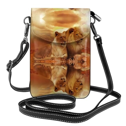 Sac bandoulière lion en cuir pour vos sorties et soirées urbaines