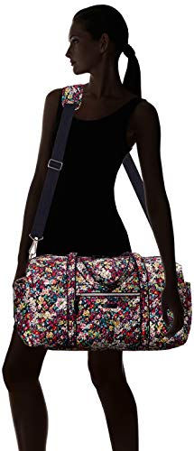 Vera Bradley womens Signature Cotton Duffel Travel Bag, Itsy Ditsy, Medium 20 US
