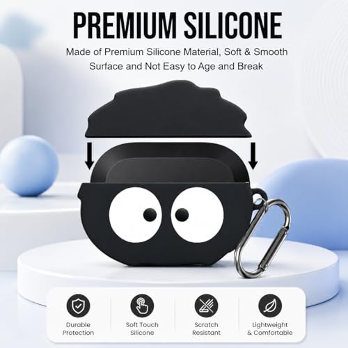 Image of Silicone Cover Compatible with Oneplus Buds Nord 3r (2025), Soft Silicone 360 Full Protection Dust-Proof Shockproof Case Cover with Hook (Cover Only) (Briquette)