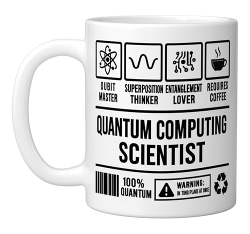 Quantum Computing Scientist Funny Physics Humor Ceramic Mug, White