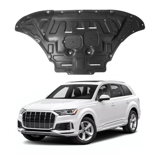 Engine Splash Shield Fit for Audi Q7 2017-2024 Engine Case Guard Under Cover Compatible with 2018-2023 Q7 Front Engine Guard Mud Flaps