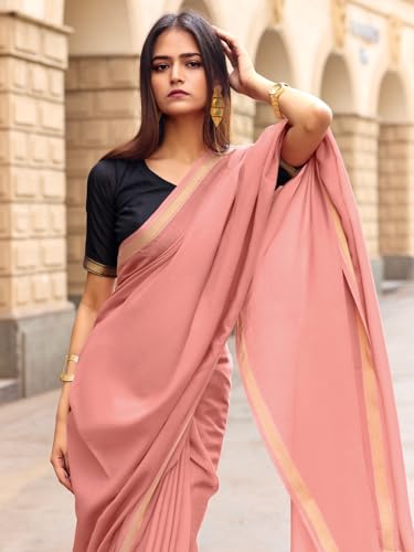 Image of AKHILAM Women's Soft Cotton Lightweight Tassels and Latkans Saree With Unstitched Blouse Piece | Office Wear Cotton Saree | cotton saree for woman