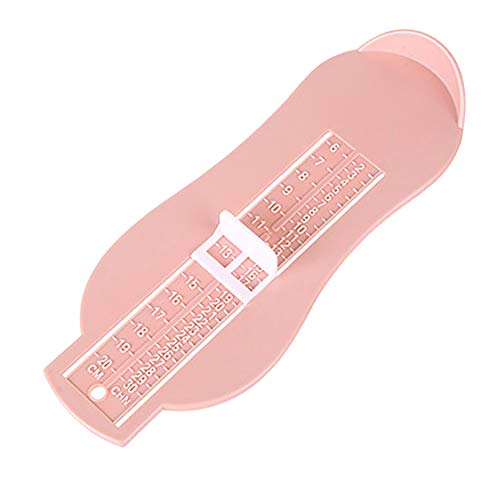 JGONas Mesureur De Pied pour Enfants, Jauge De Mesure De Pied pour Tout-Petit, Bébé Infantile Enfant Pied Mesure Outil Jauge Chaussures Taille Règle De Mesure en Plastique Rose Cover