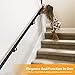 ROTHLEY 9.8 FT ADA Industrial Handrails for Indoor Stairs: Metal Staircase Handrails Wall Mount Stair Handrail 1.6