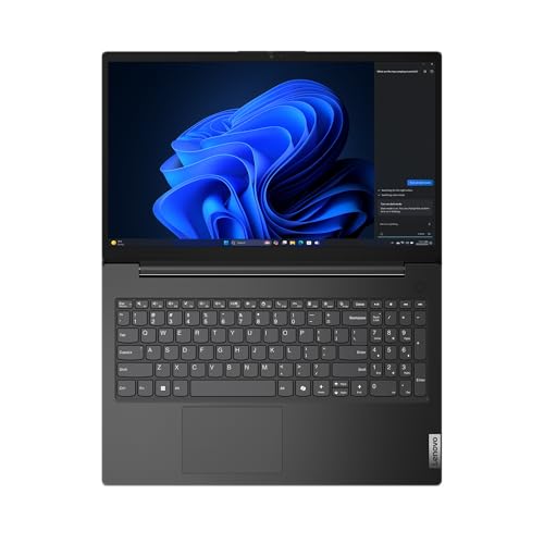Image of Lenovo V15 Gen 5 - Business Laptop - Intel Core 3 100U CPU - 15.6 inch FHD Display - 8GB RAM - 256GB SSD Storage - Integrated Intel Graphics - Webcam Privacy Shutter - Business Black