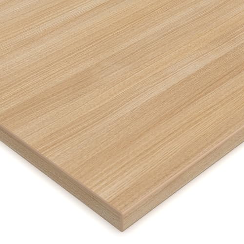 X57 Tischplatte 19mm Zuschnitt nach Maß 2mm ABS Kante Umleimer Dekorplatte Holzplatte Spanplatte (Eiche)