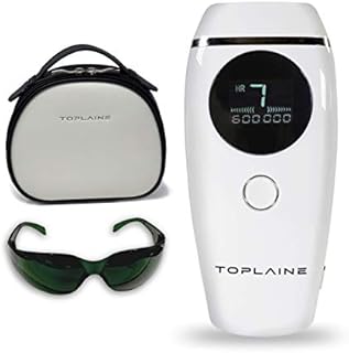 Toplaine Laser Hair Removal Device - Potent 600.000 IPL Permanent Hair Remover for Women - Easy to Use Home Face & Body Hair Removal Kit – Pain-Free and Most Convenient Hair Removal Epilator (White)
