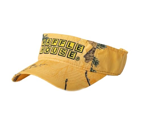 Realtree Xtra Gold Camo WH Embroidery Logo Visor | Adjustable Velcro Backing | Limited Edition for Men and Women