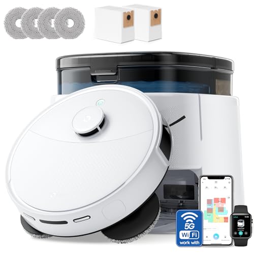 Lefant LiDAR Robot Vacuum and Mop, 12000Pa Suction, 90-Day Self-Emptying,