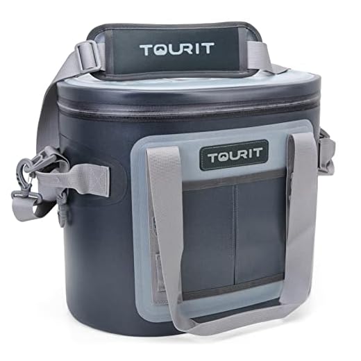TOURIT Soft Cooler 20 Cans Leak-Proof Soft Pack Cooler Bag Waterproof Insulated Soft Sided Coolers Bag with Cooler for Hiking, Camping, Sports, Picnics, Sea Fishing, Road Beach Trip