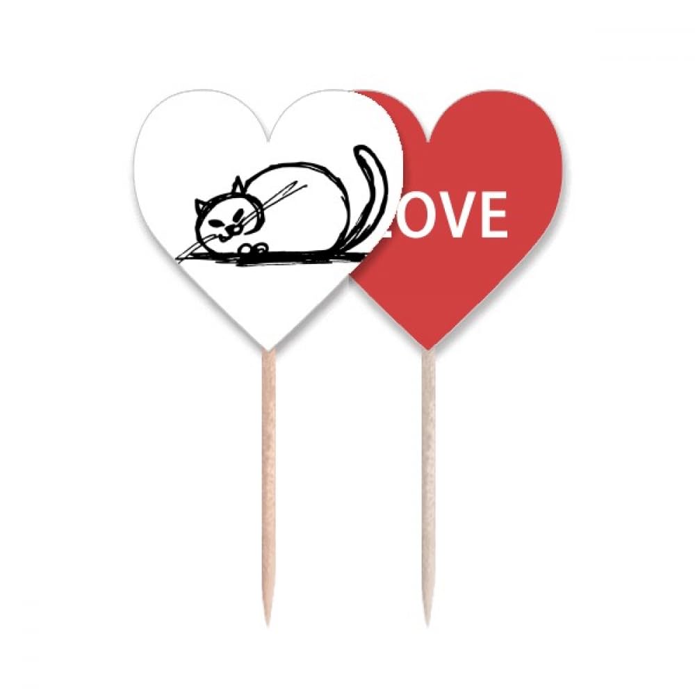 Cure-dents chat Love Heart pour partager l'amour à table