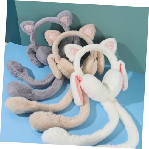 Orejeras de invierno para niñas Beavorty con forma de conejito infantil 3