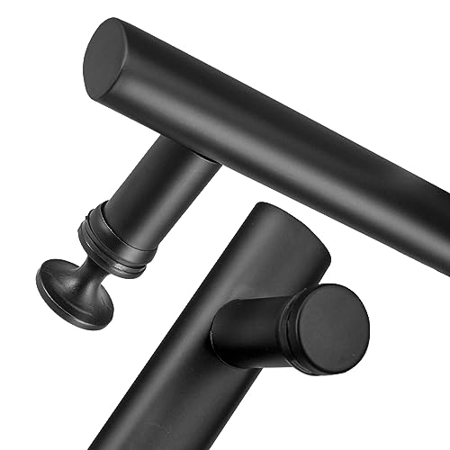 Cokritsm 145mm Hole Centres Shower Door Handle Black Stainless Steel - Image 3