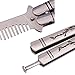 Funtuan Dragon Totem Stainless Steel Practice Butterfly Knife Trainer and Comb Knife Trainer
