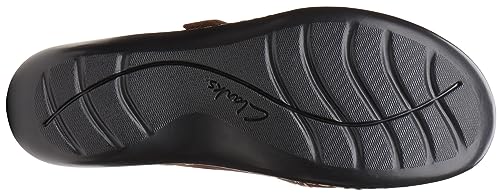 Clarks womens Ashland Spin Q Mary Jane Flat, Dark Tan Leather, 6 Wide US by Clarks - Used condition - Image 7