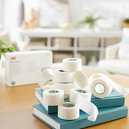 3M™ Micropore™ Surgical Tape 1530-1, 1 IN x 10 YD (2,5cm x 9,1m), 12 Rolls/Carton - Image 6