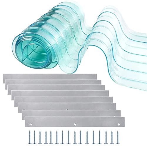 Dog Door Replacement Strips, Pet Door Replacement Strips, Plastic Vinyl Strips For Diy Dog Or Cat Door Kennel Doors. Easy To Cut, Durable And Insulated. (9.9'X7.8) #TOP9