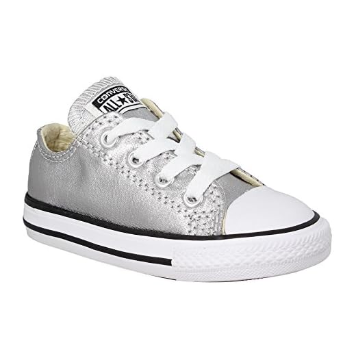 Zapatillas plateadas para niña Converse Z Chuck Taylor Ox Stone Plata