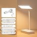 Produktbild N/Aa Rechteckige Schreibtischlampe Für Die Augenpflege, Multifunktions-Schreibtischlampe Für Studenten, 2400 MAh Touch-Schalter Nachtlicht / 3-Farben-Beleuchtung/USB-Aufladung/Weiß