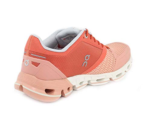 On On-Running Womens Cloudflyer Ginger/White Running Shoe - 6
