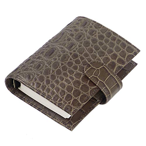 Moterm Leather Notebook A7 Organiser - Rings Binder Planner Cover Diary Journal Agenda