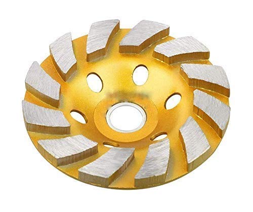 Malfah Enterprises 4inch 100mm Angle Grinder Wheel Gold Turbo Rim Segmented Diamond Cup, Stainless Steel, High Diamond Concentration, Exceptional Performance (B08TC1SXKL) Amazon Price History, Amazon Price Tracker
