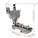 HayWHNKN 30-300ml Paste Liquid Filling Machine with Heating and Mixing Function Pneumatic Liquid Filler for Cream Oil Sauce Butter Stainless Steel 110V