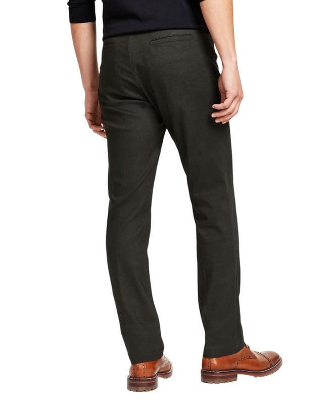 Tommy Hilfiger Men's Modern Fit Flat Front Twill Flex Pants Green 38 x 294
