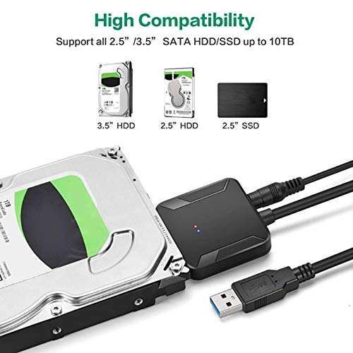 Adaptador SATA a USB 3.0 para disco duro SSD 2.5 pulgadas miniatura 4