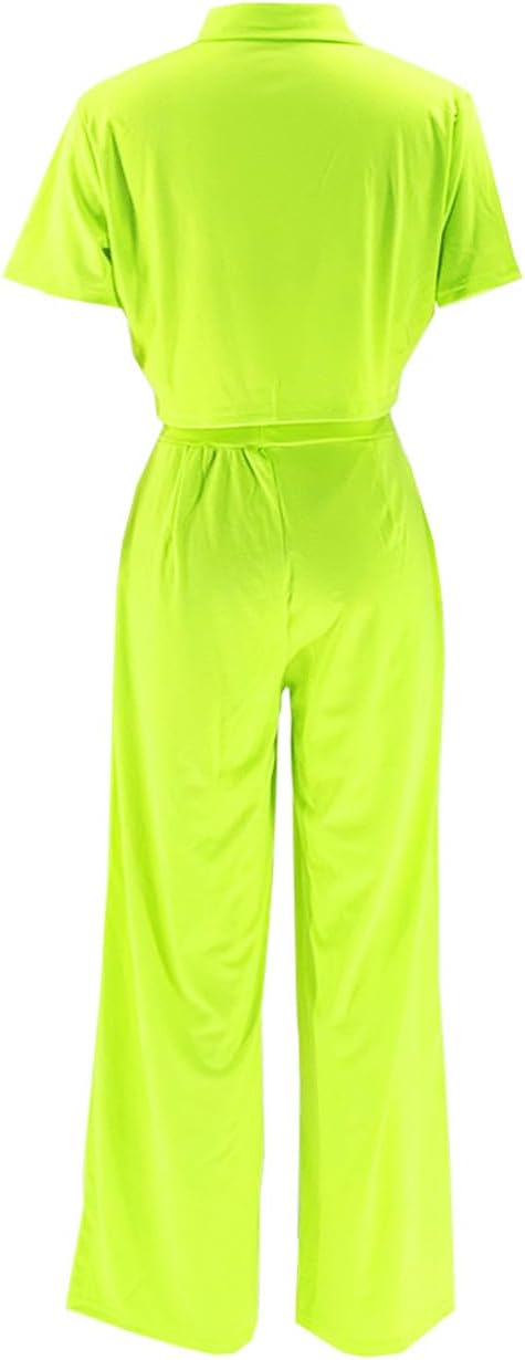 Women's Casual Tops Pants Two Piece Matching Sets Outfits - Image 4