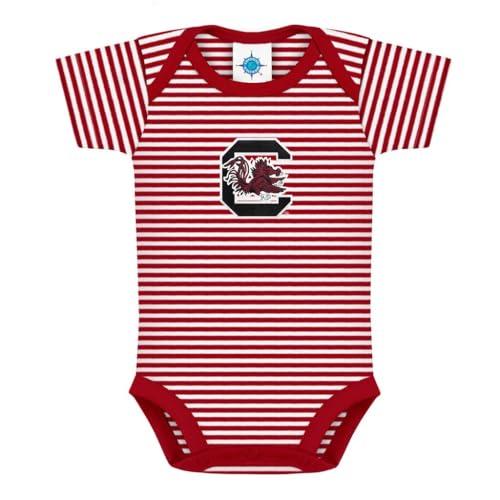Creative Knitwear NCAA infant striped bodysuit