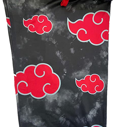 Bioworld Naruto Shippuden Mens' Akatsuki Clouds Pajama Sleep Lounge Pants3