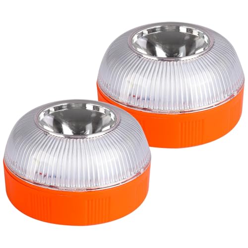 Lumières stroboscopiques LED rechargeables pour toit de voiture, 2 pièces, avec Base magnétique, pour automobile et