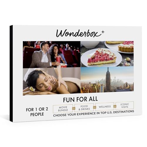 Wonderbox - Original Gift Idea- Experience gift - FUN FOR ALL in NYC- For 1 or 2 people - 1 activity to choose from: Airboat, Relaxing Massage, Speedboat, food experience, Summit One Vanderbilt...