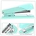 FOYTOKI Metal Stapler for Desk Lightweight Compact Handheld Stapler for Classroom Home Office Binding Loose Paper Effortlessly with All Metal Construction in Mint Green