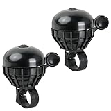 Timbre Bicicleta, Ruidoso Timbre, Dedo Accionamiento Rápido, Accesorios Aluminio, Pack de 2