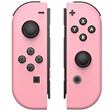 KDAWRO Compatible with Nintendo Switch Controller, Wireless Switch L/R Controller with Double Vibration Support Wake-up and Screenshot-Pink