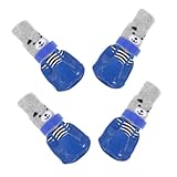 Alasum 4個防滑 ーズ 犬用駄 ブーツ 滑り め付 適応性のある で な履 の足