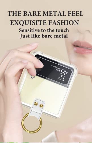 Capa para Samsung Flip 3, Capa Galaxy Z Flip 3 com Anel, Capa Protetora de Airbag Embutido para Sams