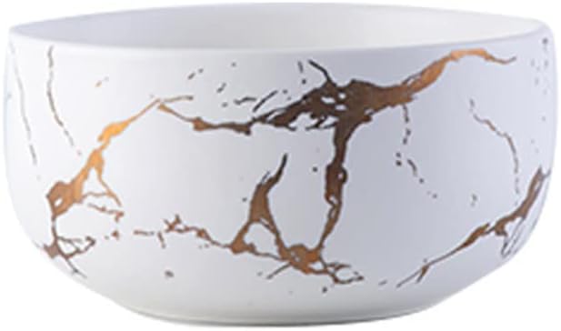 2 Pc Ceramic Bowl Home Tableware Set Nordic Porcelain Breakfast Rice Dinner Noodle Soup Round Bowls(Onecolor,12x6cm)