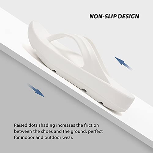 Image of FUNKYMONKEY Women's Comfort Flip Flops with Arch Support - Lightweight EVA Thong Sandals for Walking, Beach, and Daily Wear - Cushioned Footbed & Anti-Slip Sole