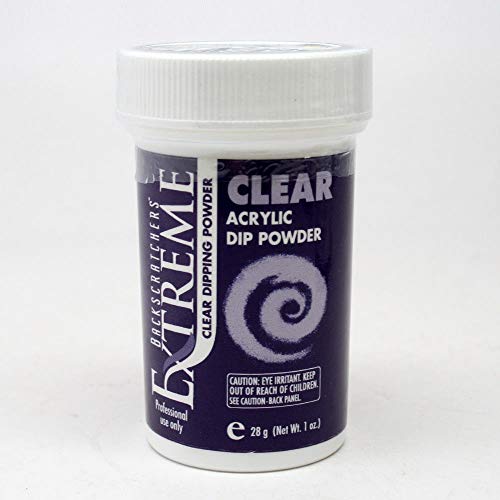 Backscratchers Extreme Acrylic Dip Powder, Clear, 1 Ounce Backscratchers Extreme Acrylic Dip Powder, Clear, 1 Ounce